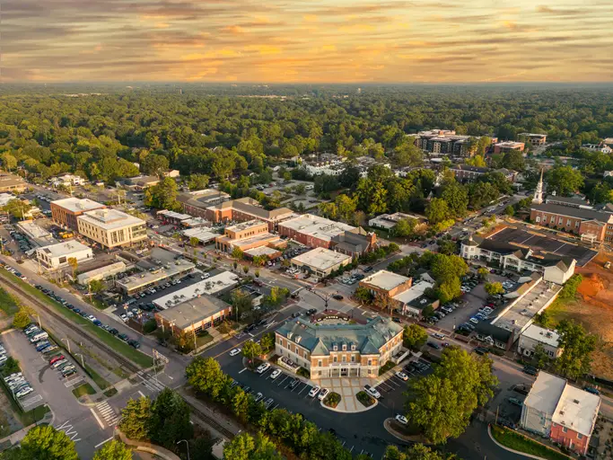 Image of Cary, North Carolina from above